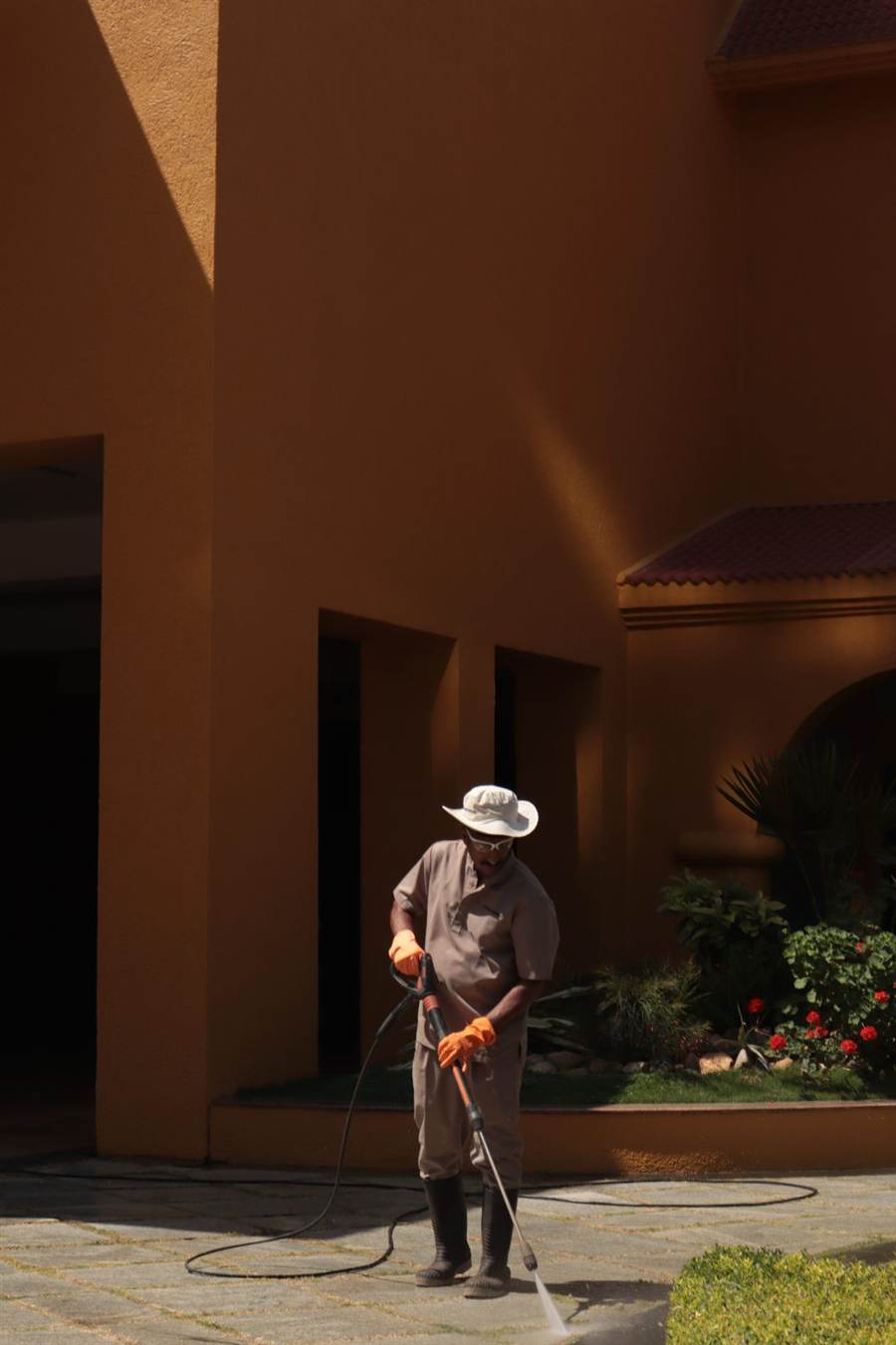 Pressure washing